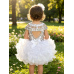 Infant/toddler/baby/children/kids Girl's glitz Pageant evening/prom Dress/clothing G225white